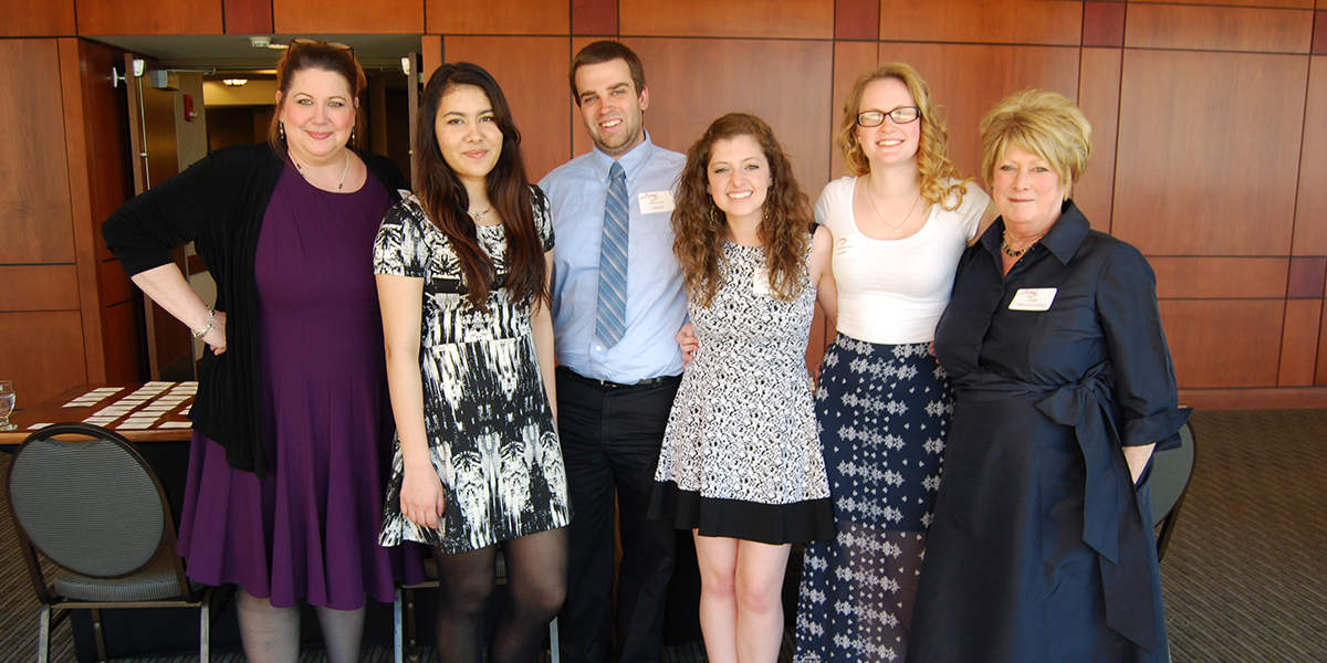 Faculty Standing in a line for a picture